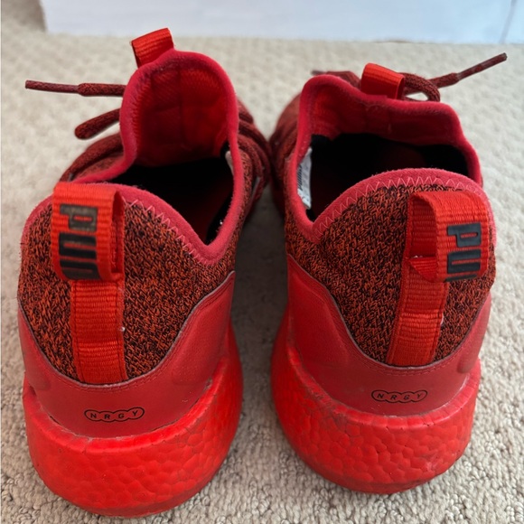 Puma Red Knit Sneakers - Picture 2 of 6